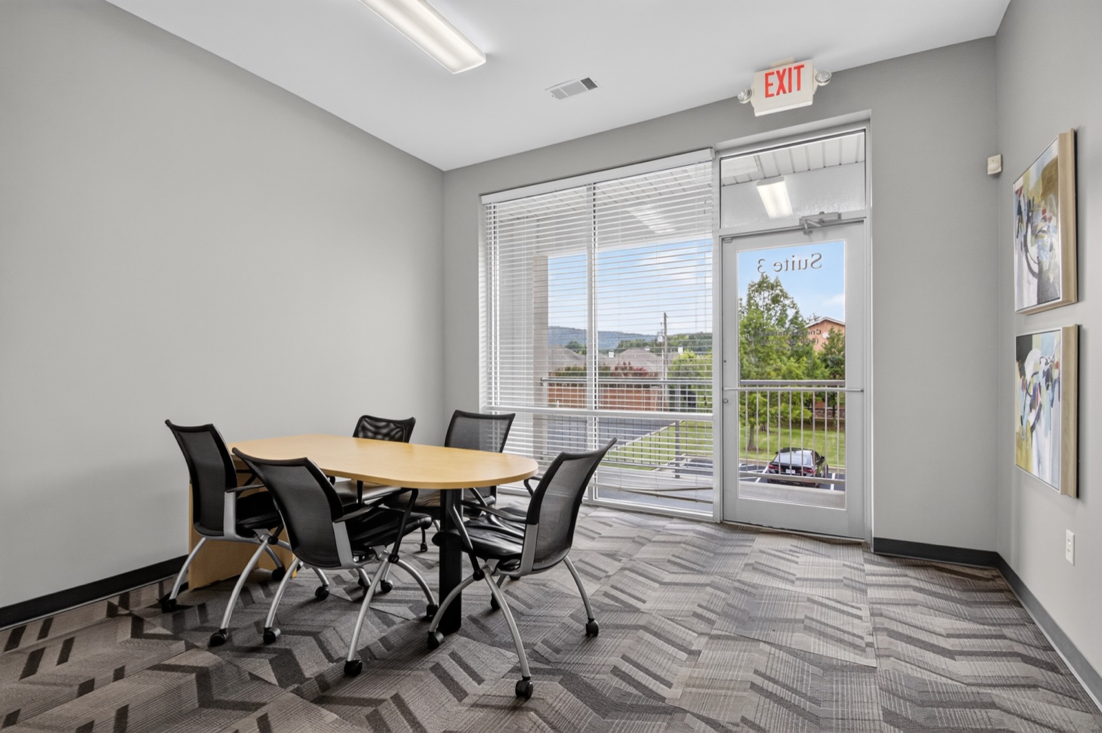Clean, well-lit interior office suite at Highway 10 Office Park
